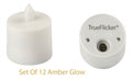 Replacement Rechargeable Tea Light (Set 12) Amber Glow