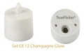 Replacement Rechargeable Tea Light (Set 12) Champagne Glow